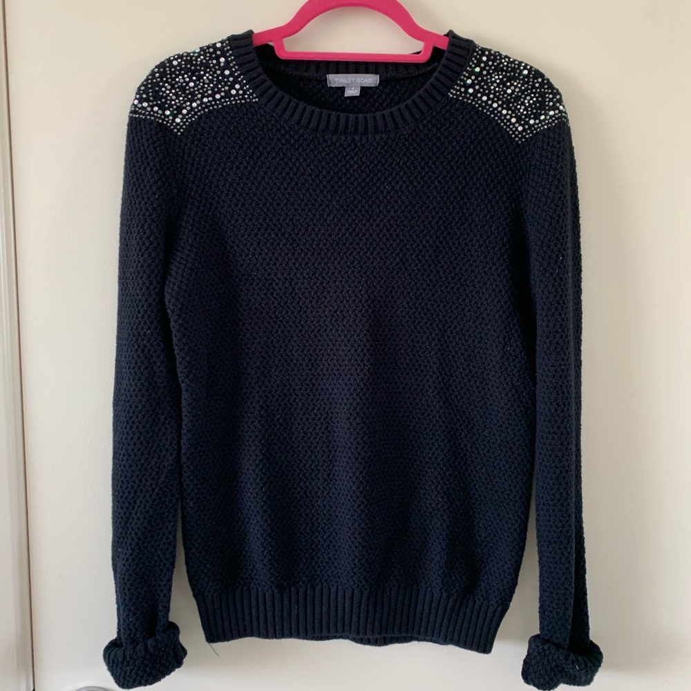 Tinley Road Crystal Knit Sweater